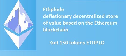 ETHplode раздает по 150 токенов ETHPLO ~12$